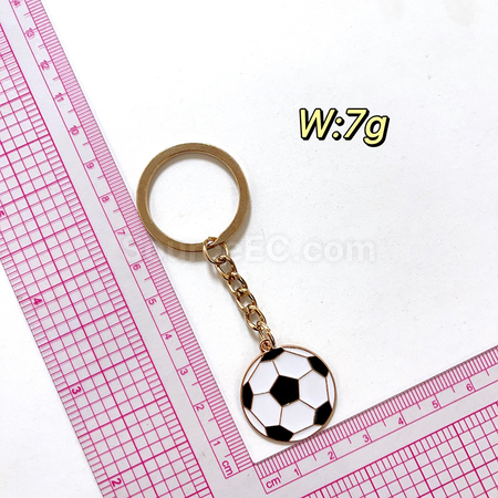 Customization World Cup football peripheral souvenir metal keychain pendant Promotional Products