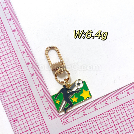 Customization World Cup football peripheral souvenir metal keychain pendant Promotional Products