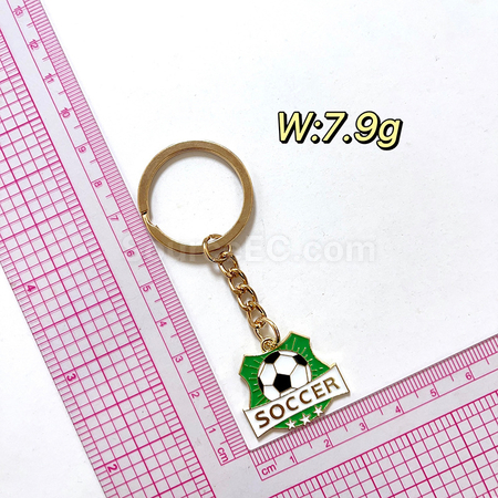 Customization World Cup football peripheral souvenir metal keychain pendant Promotional Products
