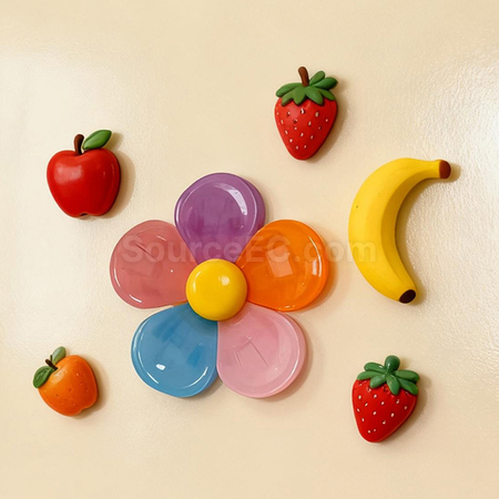 Customization Refrigerator Magnet Flower Sealing Clip Promotional Products
