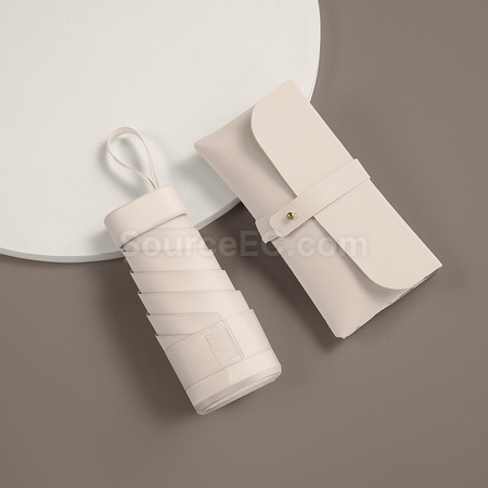 Customization Pocket Leather Bag Ultralight Umbrella Promotional Products