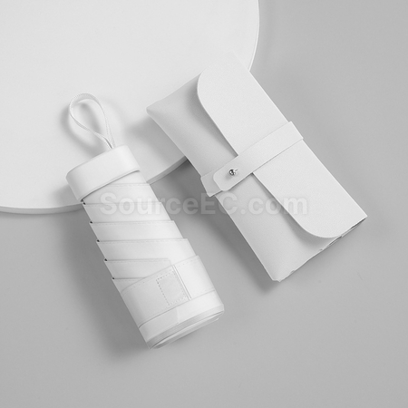 Customization Pocket Leather Bag Ultralight Umbrella Promotional Products