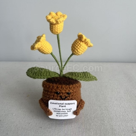 Customization Knitted flower plant pot Promotional Products
