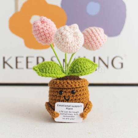 Customization Knitted flower plant pot Promotional Products