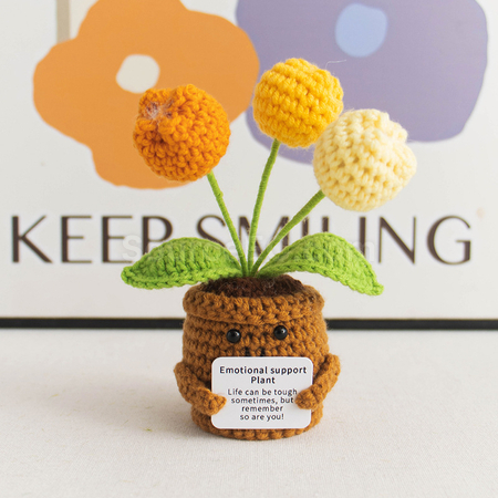 Customization Knitted flower plant pot Promotional Products