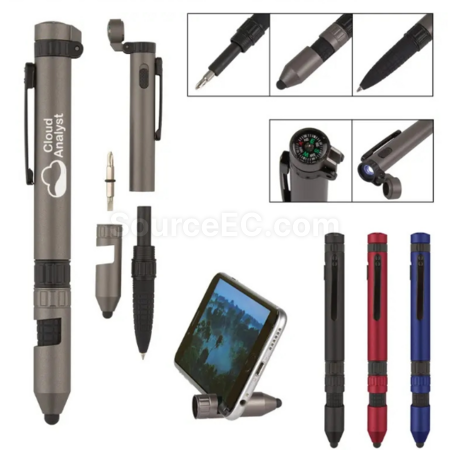 Customization Outdoor tool light pen, LED compass, touchscreen phone holder, ballpoint pen Promotional Products