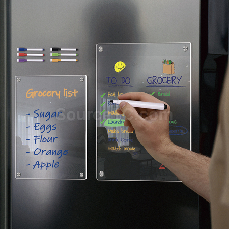 Customization Acrylic 2mm Handwritten Magnetic Message Board Refrigerator Sticker Promotional Products