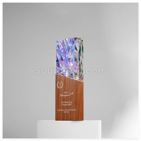 Customization Iridescent Crystal Trophy Promotional Products