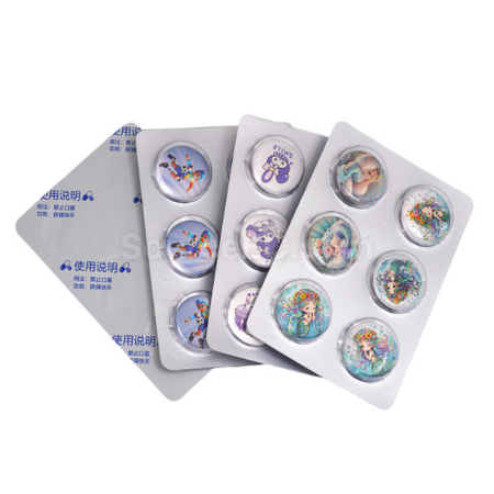 Customization Custom aluminum-sealed acrylic shaker pills Promotional Products