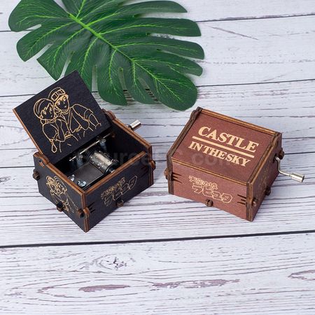 Customization Wooden hand-cranked music box Promotional Products