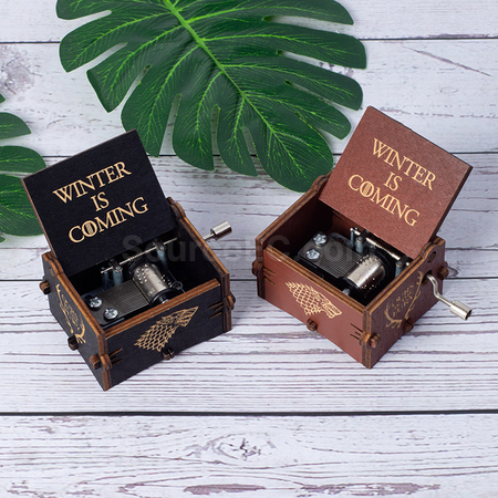 Customization Wooden hand-cranked music box Promotional Products