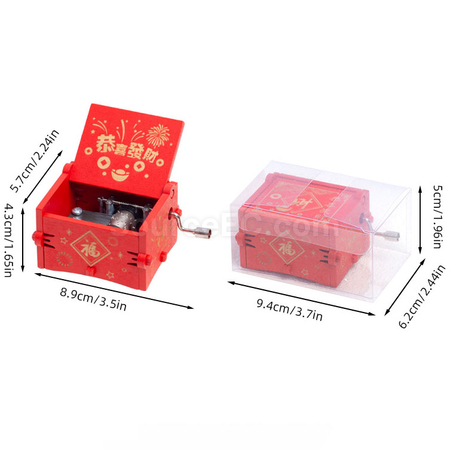 Customization Wooden hand-cranked music box Promotional Products
