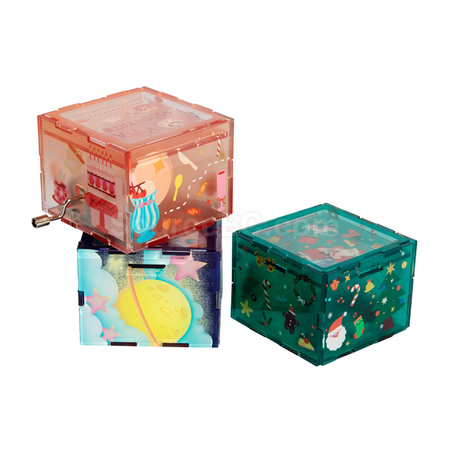 Customization Acrylic Hand-cranked Music Box Promotional Products