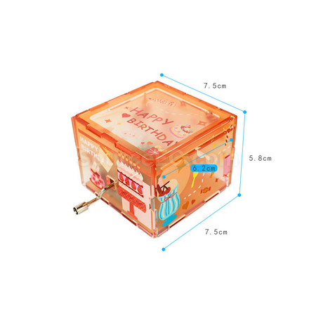 Customization Acrylic Hand-cranked Music Box Promotional Products