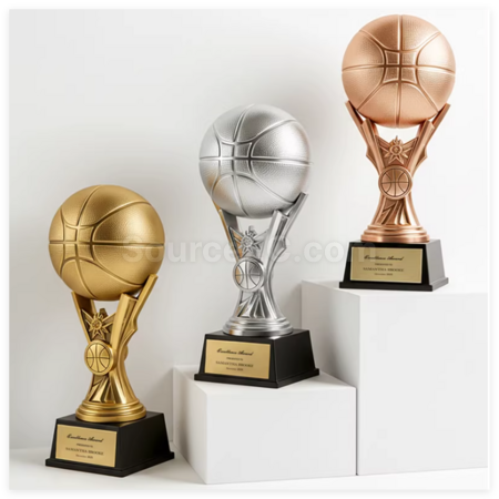 Customization Metal Basketball Trophy Promotional Products
