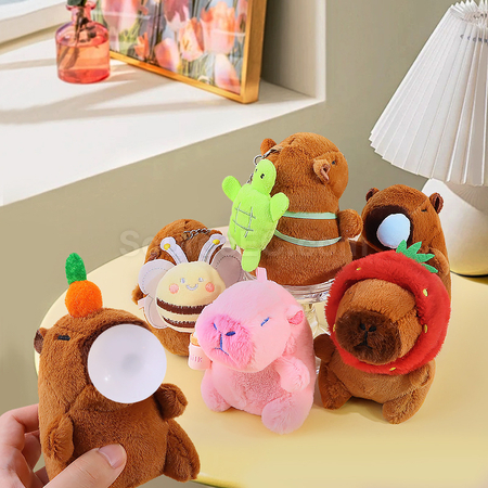 Customization Capybara plush doll keychain Promotional Products