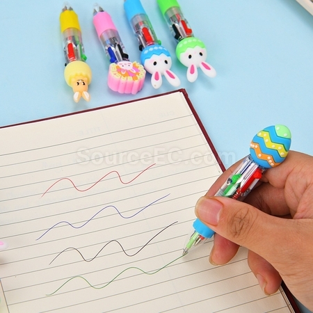Customization Easter Cartoon Four-Color Pens Promotional Products