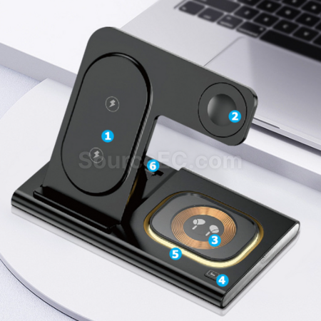 Customization 3-in-1 Magnetic Wireless Charger Promotional Products