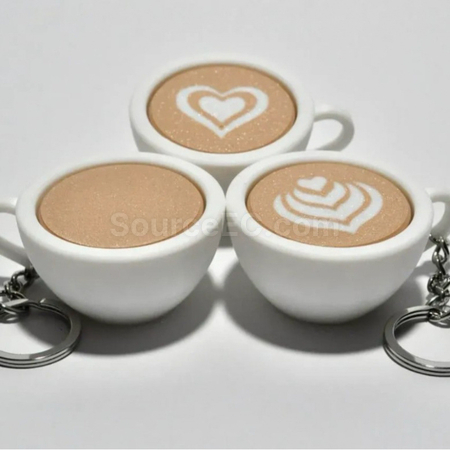 Customization Coffee cup decompression keychain Promotional Products