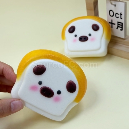 Customization Toast Little Pig Squishy Stress Relief Toy Promotional Products