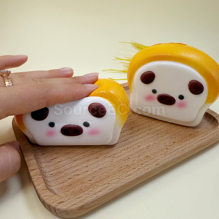 Customization Toast Little Pig Squishy Stress Relief Toy Promotional Products