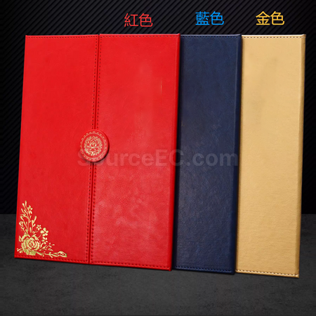 Customization PU Tri-fold Magnetic A4 Certificate Promotional Products