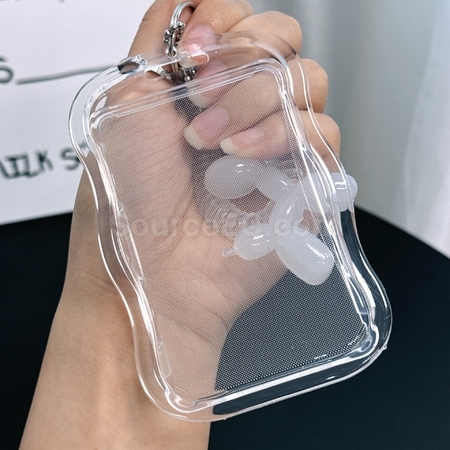Customization Transparent sliding cover card holder Promotional Products
