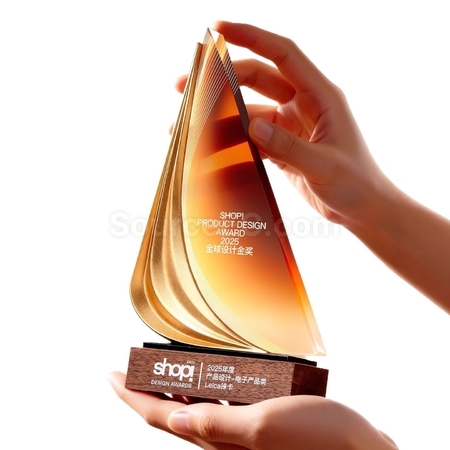 Customization Creative Sailing Metal Crystal Award Promotional Products