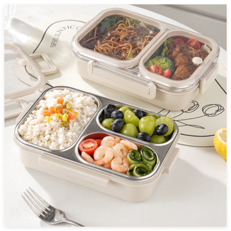 Customization 304 Stainless Steel Compartmentalized Lunch Box Promotional Products