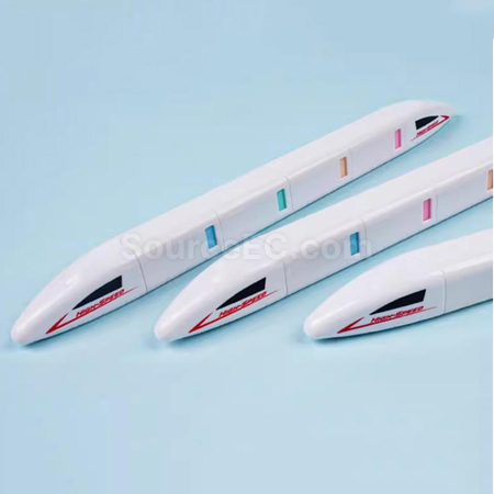 Customization High Speed Rail Shaped Fluorescent Pen Promotional Products