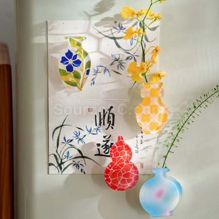 Customization Vase refrigerator magnet Promotional Products