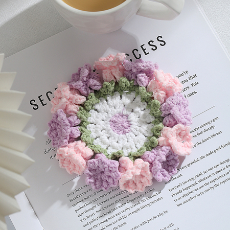 Customization Woven flower cup mat Promotional Products
