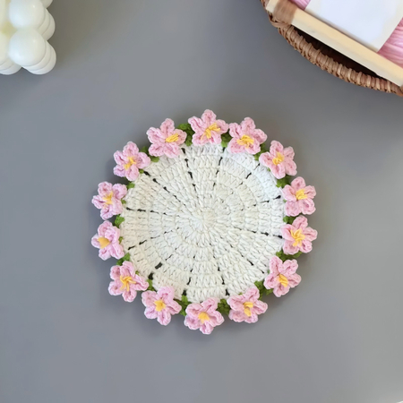 Customization Woven flower cup mat Promotional Products