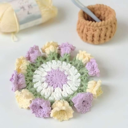 Customization Woven flower cup mat Promotional Products