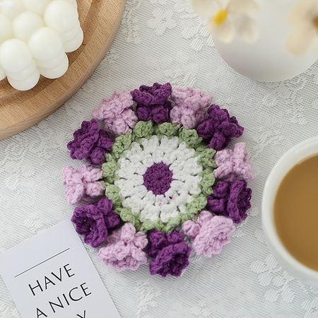 Customization Woven flower cup mat Promotional Products