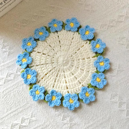 Customization Woven flower cup mat Promotional Products
