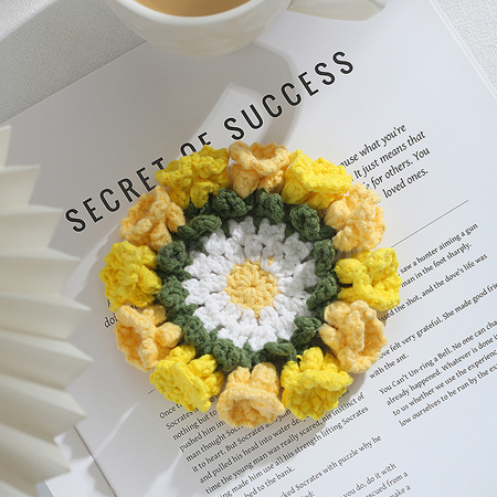 Customization Woven flower cup mat Promotional Products