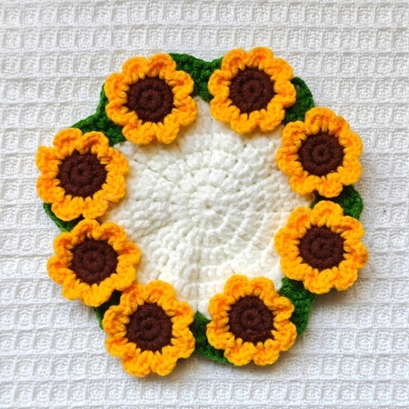 Customization Woven flower cup mat Promotional Products