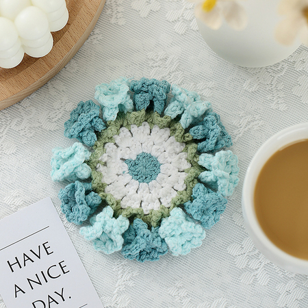 Customization Woven flower cup mat Promotional Products