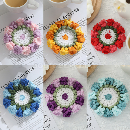 Customization Woven flower cup mat Promotional Products