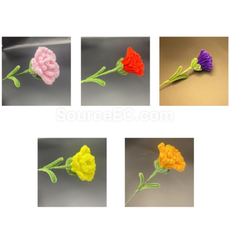 Customization Pipe cleaner carnation bouquet Promotional Products