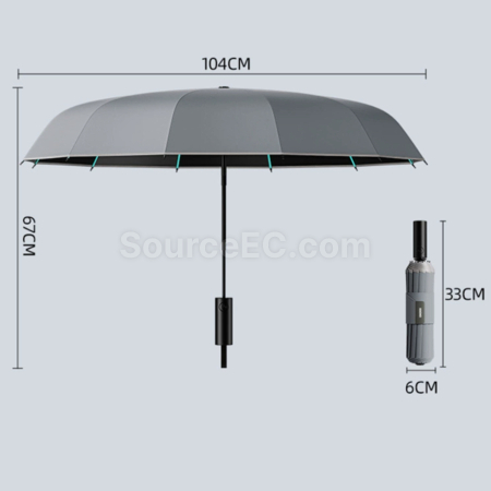 Customization Fully Automatic Extra-Large And Thickened 120-Rib Thick Binding Umbrella Promotional Products