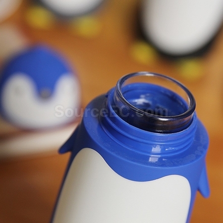 Customization Cute Penguin Glass Cup Promotional Products