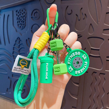 Customization Sports Barbell Keychain Promotional Products