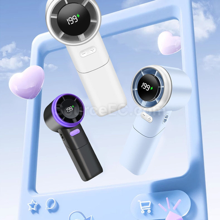 Customization Multi-angle rotating and folding handheld fan Promotional Products