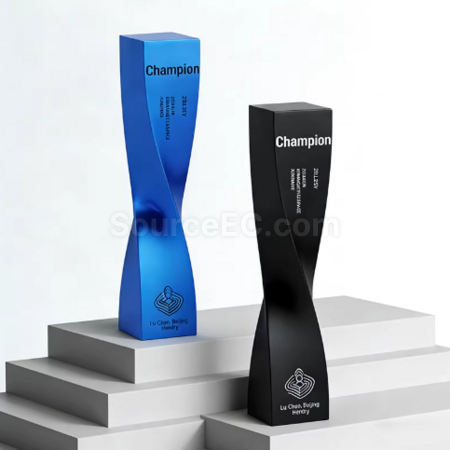 Customization Twisted Column Trophy Promotional Products