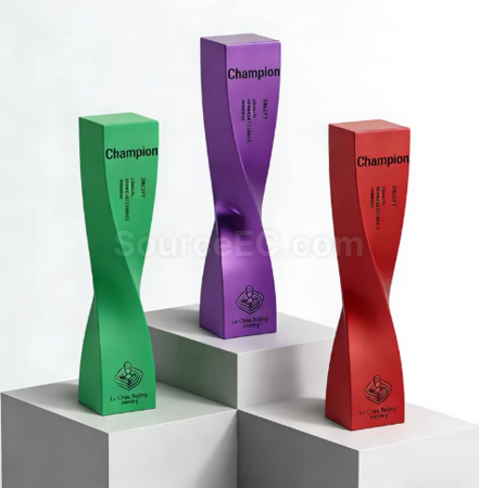 Customization Twisted Column Trophy Promotional Products