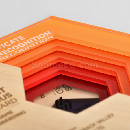 Customization Multi-layer Acrylic Wooden Trophy Promotional Products