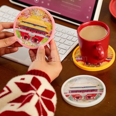 Customization Customizable 3D Quicksand Coasters Promotional Products