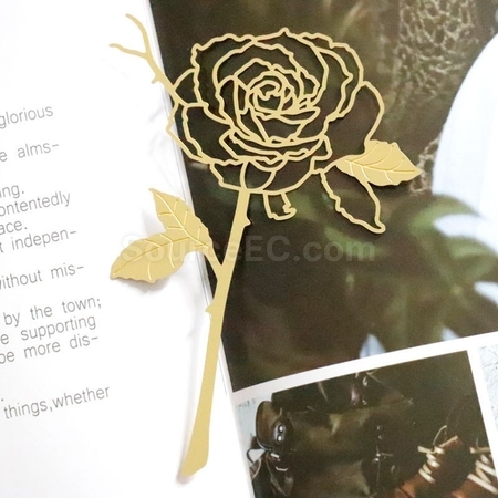 Customization Rose Metal Bookmark Promotional Products